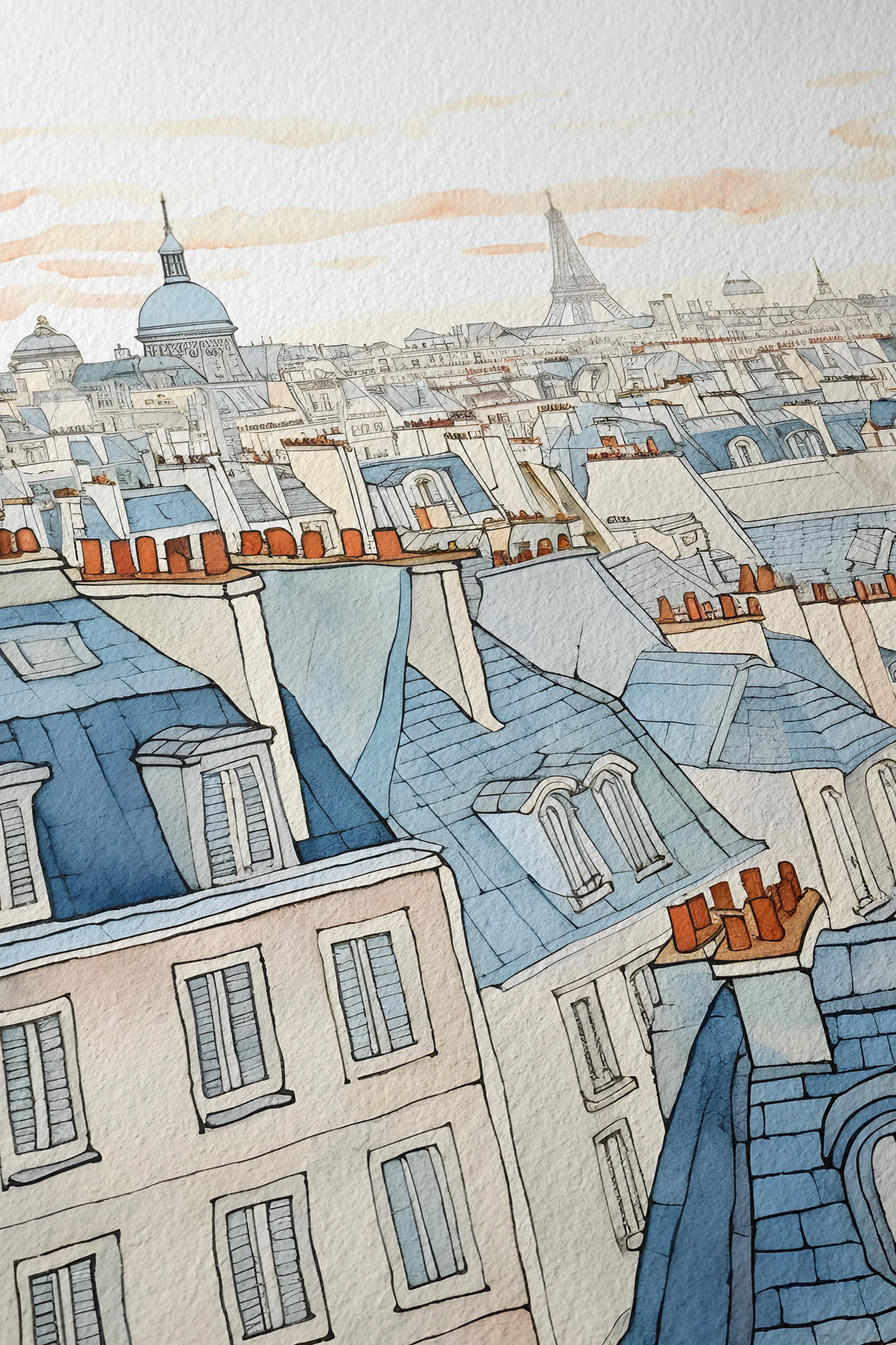 Paris Rooftops (6 AM)